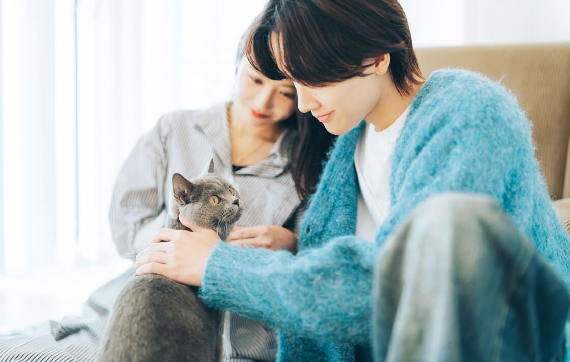 寮でペットと住む従業員