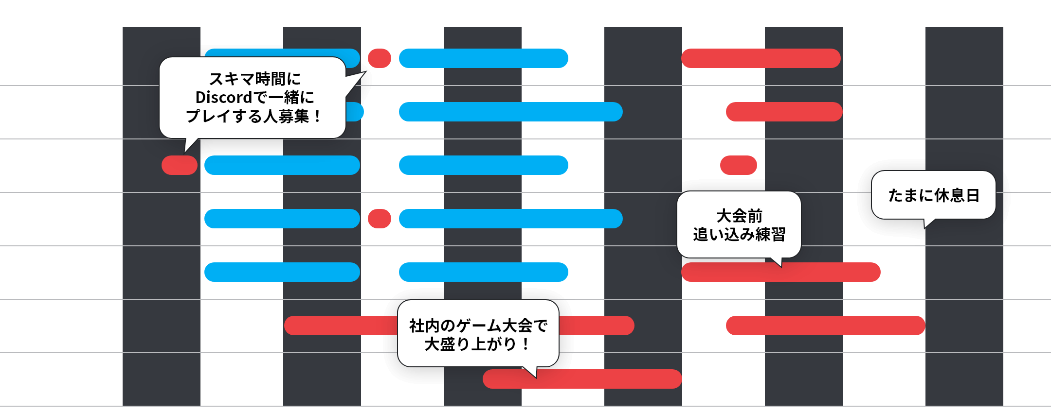 1週間のスケジュール