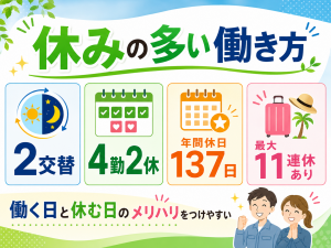 工場内作業スタッフ／スマホ部品の機械操作／2交替／未経験可