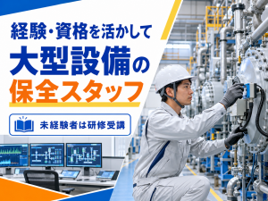 設備管理スタッフ／監視・異常対応／3交替