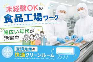 寒くない工場で冷凍食品の箱詰め│日勤・夜勤えらべる