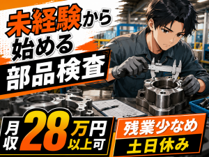 製造スタッフ／金属部品の検査・仕上げ／2交替