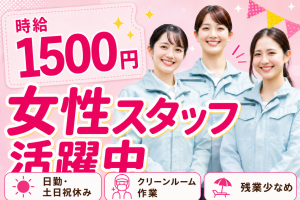 医薬品の包装・軽作業／日勤土日祝休み／未経験可