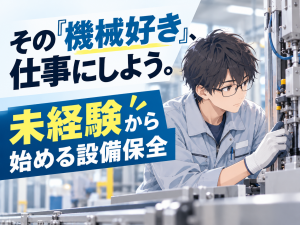 工場設備の管理・保全／未経験活躍／土日休み